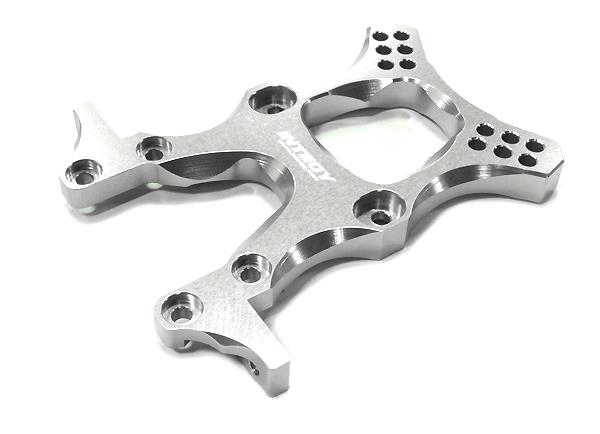 T6613SILVER V2 Alloy Front Shock Tower for HPI Nitro Firestorm, E-Firestorm & Blitz - Image 1