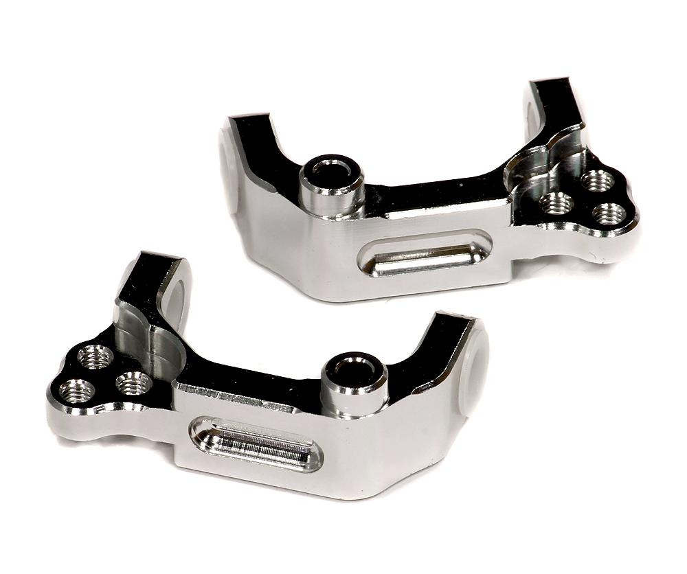 T6626SILVER Alloy Caster Blocks for HPI Nitro Firestorm, E-Firestorm & Blitz - Image 1