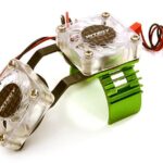 Motor Heatsink + Twin Cooling Fan for HPI 1/10 Blitz