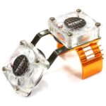 Motor Heatsink + Twin Cooling Fan for HPI 1/10 Blitz