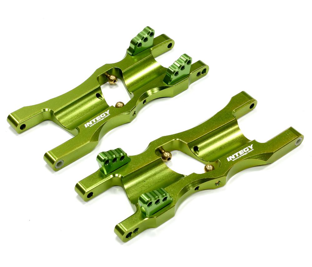 T6676GREEN Billet Machined Rear Lower Suspension Arm for HPI 1/10 Blitz Short Course Truck - Image 1