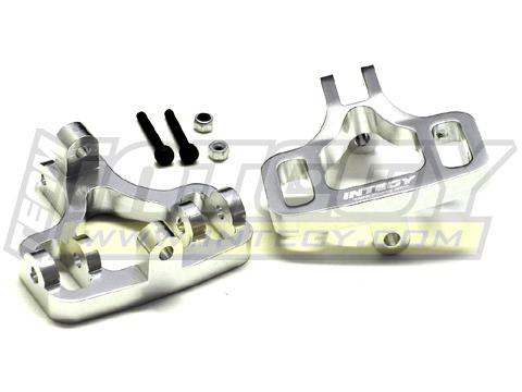 T7031SILVER HD Caster Blocks for HPI Savage-X, 21 & 25 - Image 1