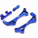 Machined Front Bumper Mount (2) for Associated 1/8 SC8 Short Course Truck - Blue