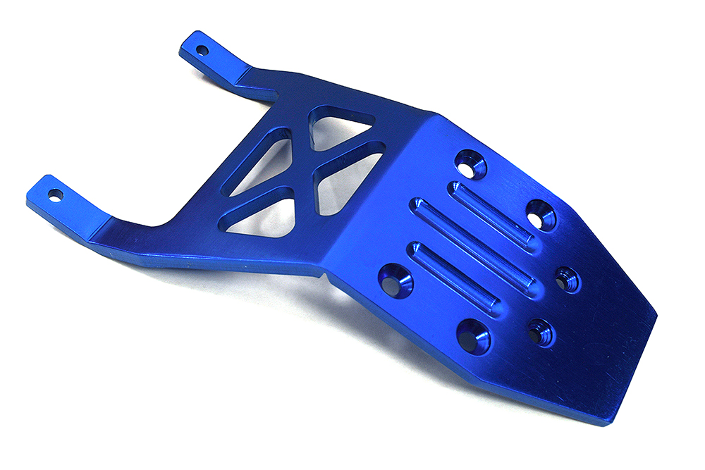 T7975BLUE Alloy Rear Skid Plate for Traxxas 1/10 Stampede 2WD XL5 & VXL 3623 - Image 1