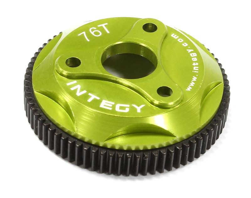 T8008GREEN Green 76T Metal Spur Gear for Traxxas Stampede 2WD, Rustler 2WD & Slash 4676 - Image 1