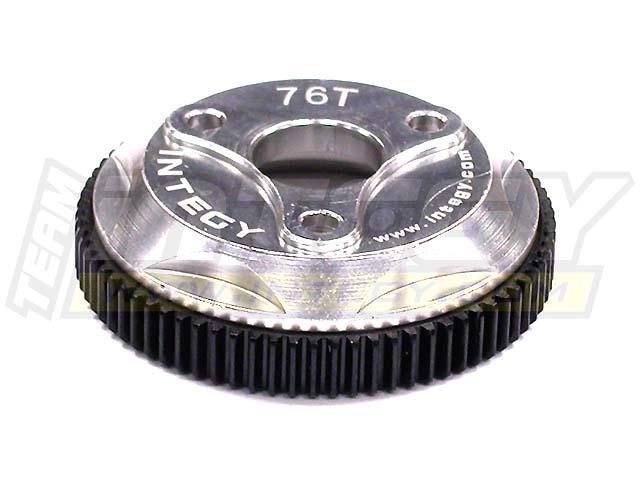 T8008SILVER 76T Metal Spur Gear for Traxxas Stampede 2WD, Rustler 2WD & Slash 4676 - Image 1