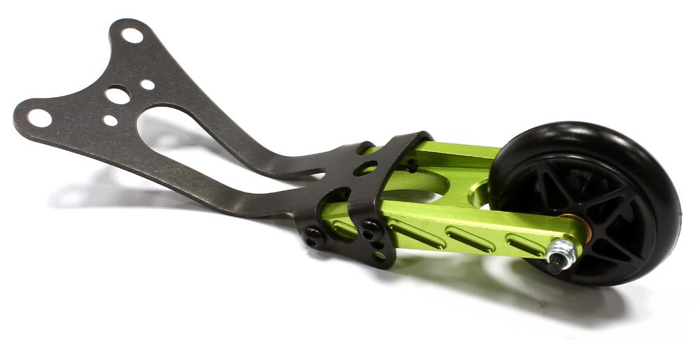 T8015GREEN Machined Type III Wheelie Bar for Slash 2WD, Stampede 2WD & Rustler 2WD XL5 VXL - Image 1