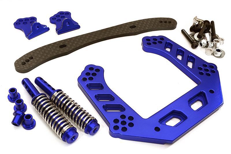 T8082BLUE 09 Alloy Front Shock Tower for Rustler 2WD (XL5, VXL) 3639 - Image 1