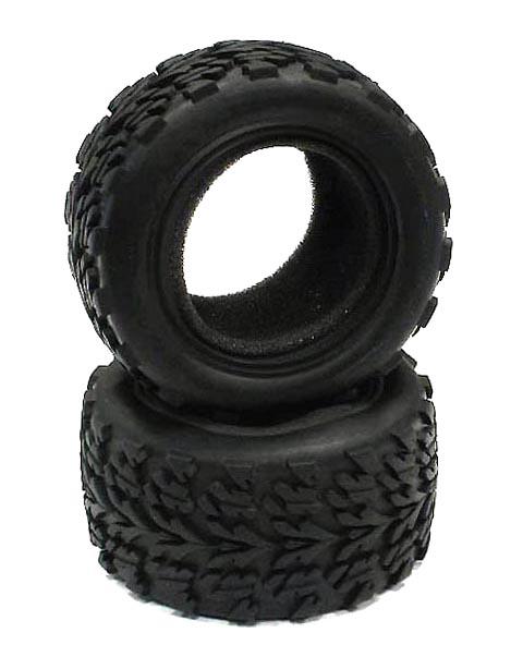 T8127 Replacement Tire(2) fit T8093 T8094 Wheels for Stampede2WD, Rustler2WD (OD=115mm - Image 1