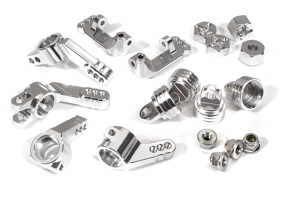 T8148SILVER Billet Stage 1 Conversion for Traxxas 1/10 Rustler 2WD, Stampede 2WD & Slash 2WD - Image 1