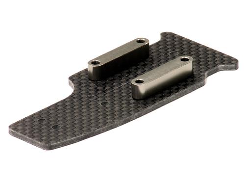 T8256GREY Machined Carbon Center Skid Plate for OFNA 1/10 Hyper 10SC - Image 1