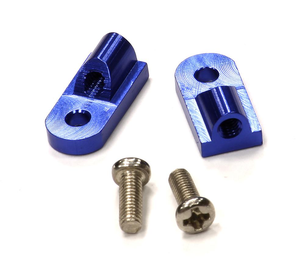 T8322BLUE Billet Machined Motor Plate Upright Mount for Losi 1/18 Mini-LST Monster Truck - Image 1
