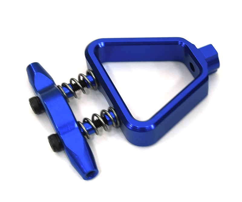 T8368BLUE Billet Machined Rear Bumper Bracket for Associated Mini MGT 3.0 Monster Truck - Image 1