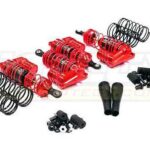 Billet Machined XLS Piggyback Shock Set (4) for 1/10 Slash 4X4 (6808)(L=87/98mm)