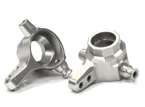 T8538SILVER Billet Machined Steering Blocks for Traxxas 1/10 Slash 4X4 (6808) 6837 - Image 1