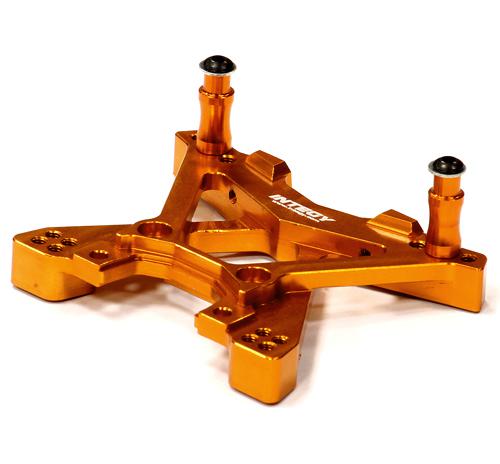 T8583ORANGE Billet Machined Front Shock Tower for 1/10 Stampede 4X4 & Slash 4X4 6839 - Image 1