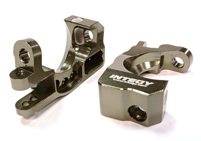 T8591GREY Machined T3 Caster Blocks for 1/10 Stampede 4X4, Slash 4X4 & Rustler 4X4 6832 - Image 1