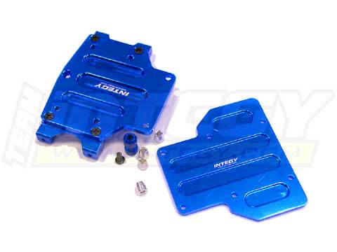 T8605BLUE Alloy Upper Deck Set + Antenna Mount for Tamiya CR01 - Image 1