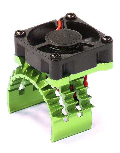 T8635GREEN T2 Motor Heatsink w/ Cooling Fan for Traxxas 1/10 Stampede 4X4 & Slash 4X4 - Image 1