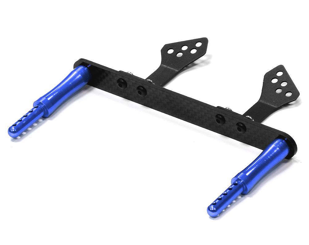 T8642BLUE Machined Composite & Alloy T3 Front Body Mount Set for 1/10 Stampede 2WD 3614 - Image 1