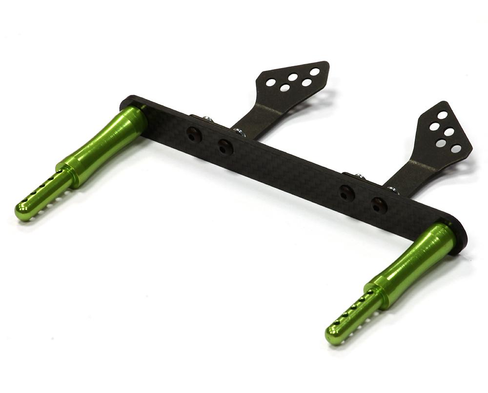 T8642GREEN Machined Composite & Alloy T3 Front Body Mount Set for 1/10 Stampede 2WD 3614 - Image 1