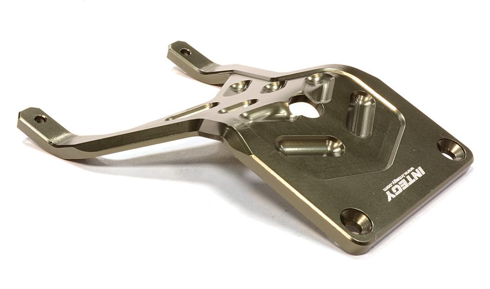 T8644GREY Billet Machined 4mm Front Skid Plate for Traxxas 1/10 Stampede 2WD 3623 - Image 1