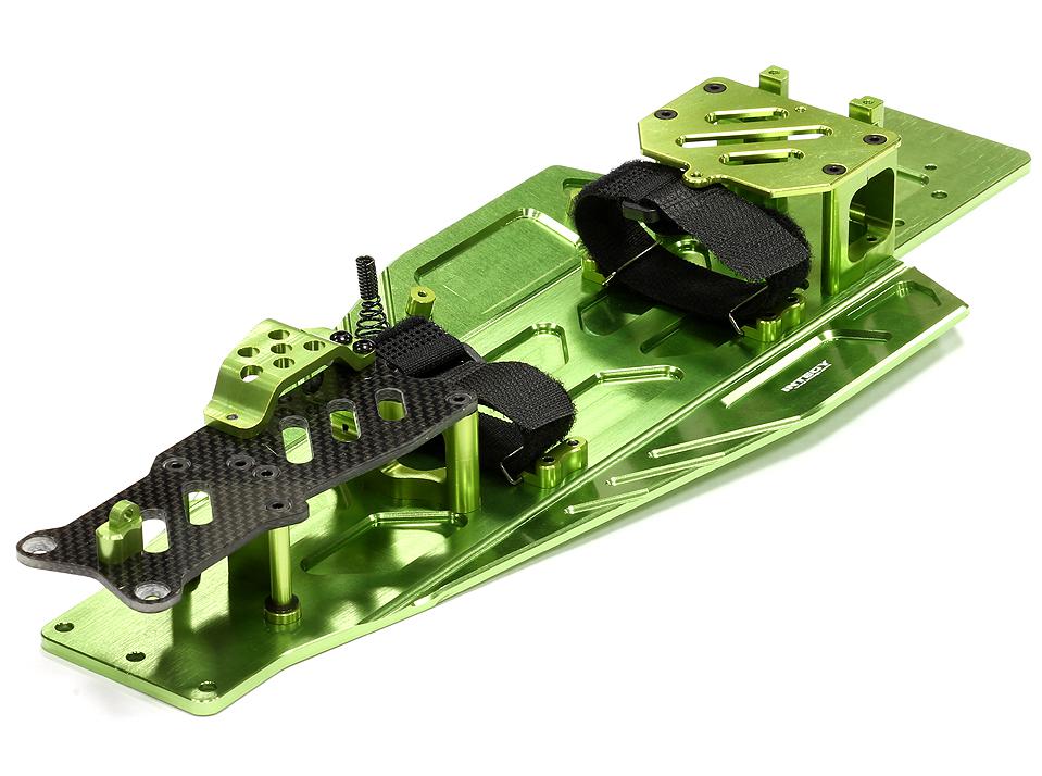 T8655GREEN Performance Conversion Chassis Kit for Traxxas 1/10 Rustler 2WD & Bandit VXL - Image 1