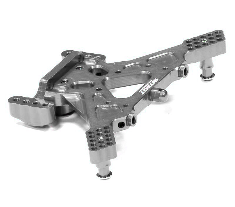 T8659GREY Billet Machined Grey Rear Shock Tower Upgrade for Traxxas 1/10 Bandit - Image 1