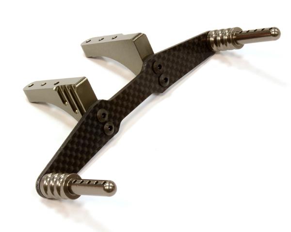 T8671GREY Machined Rear Body Mount Set for Traxxas 1/10 Slash 2WD 1914R - Image 1