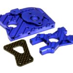 Blue Billet Machined Motor Mount Upgrade for HPI Ken Block WR8 Flux