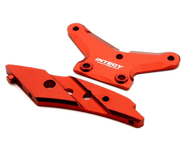 T8680RED Billet Machined Front Anti-Bending Plate for HPI Ken Block WR8 Flux - Image 1
