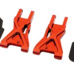 Red Billet Machined Rear Lower Suspension Arms for HPI Ken Block WR8 3.0
