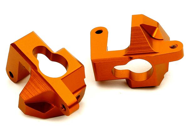 T8688ORANGE Orange Billet Machined Caster Blocks for HPI Ken Block WR8 3.0 - Image 1
