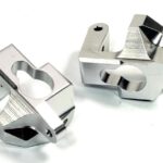 Silver Billet Machined Caster Blocks for HPI Ken Block WR8 3.0