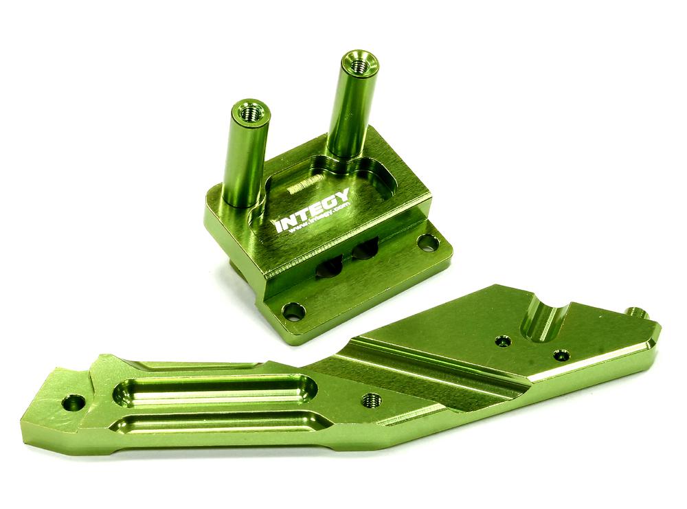T8692GREEN Billet Machined Rear Anti-Bending Plate for HPI 1/10 Bullet MT & Bullet ST - Image 1