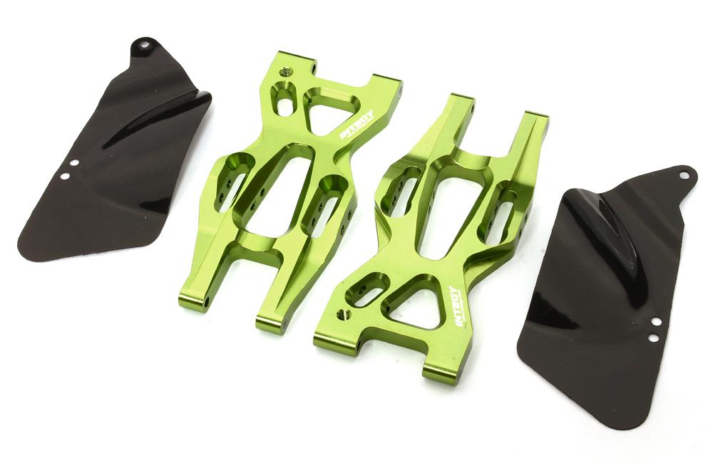 T8697GREEN Billet Machined Rear Lower Suspension Arm for HPI 1/10 Bullet MT & Bullet ST - Image 1