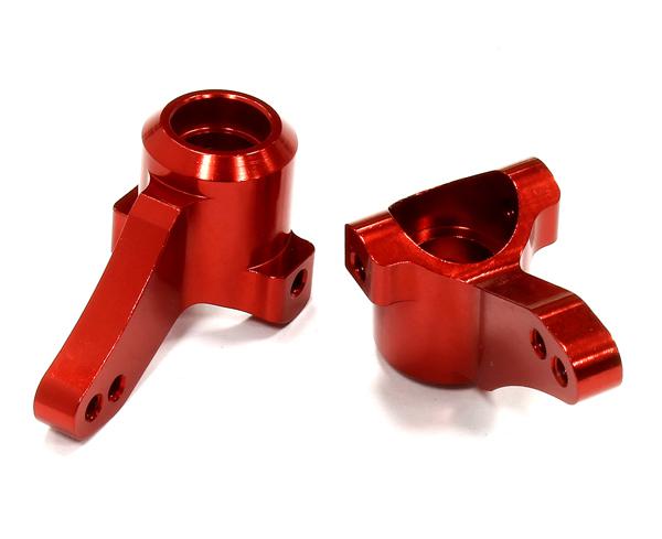 T8698RED Billet Machined Steering Knuckles (2) for HPI 1/10 Bullet MT & Bullet ST - Image 1