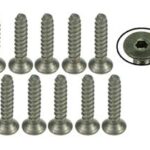 3Racing M2 x 10 Titanium Flat Head Hex Socket - Self Tapping (10 Pcs)